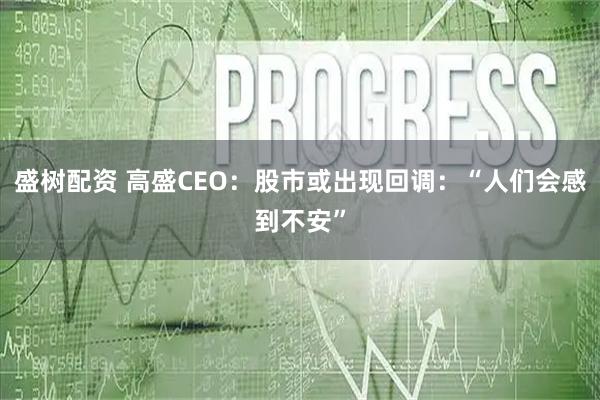 盛树配资 高盛CEO：股市或出现回调：“人们会感到不安”